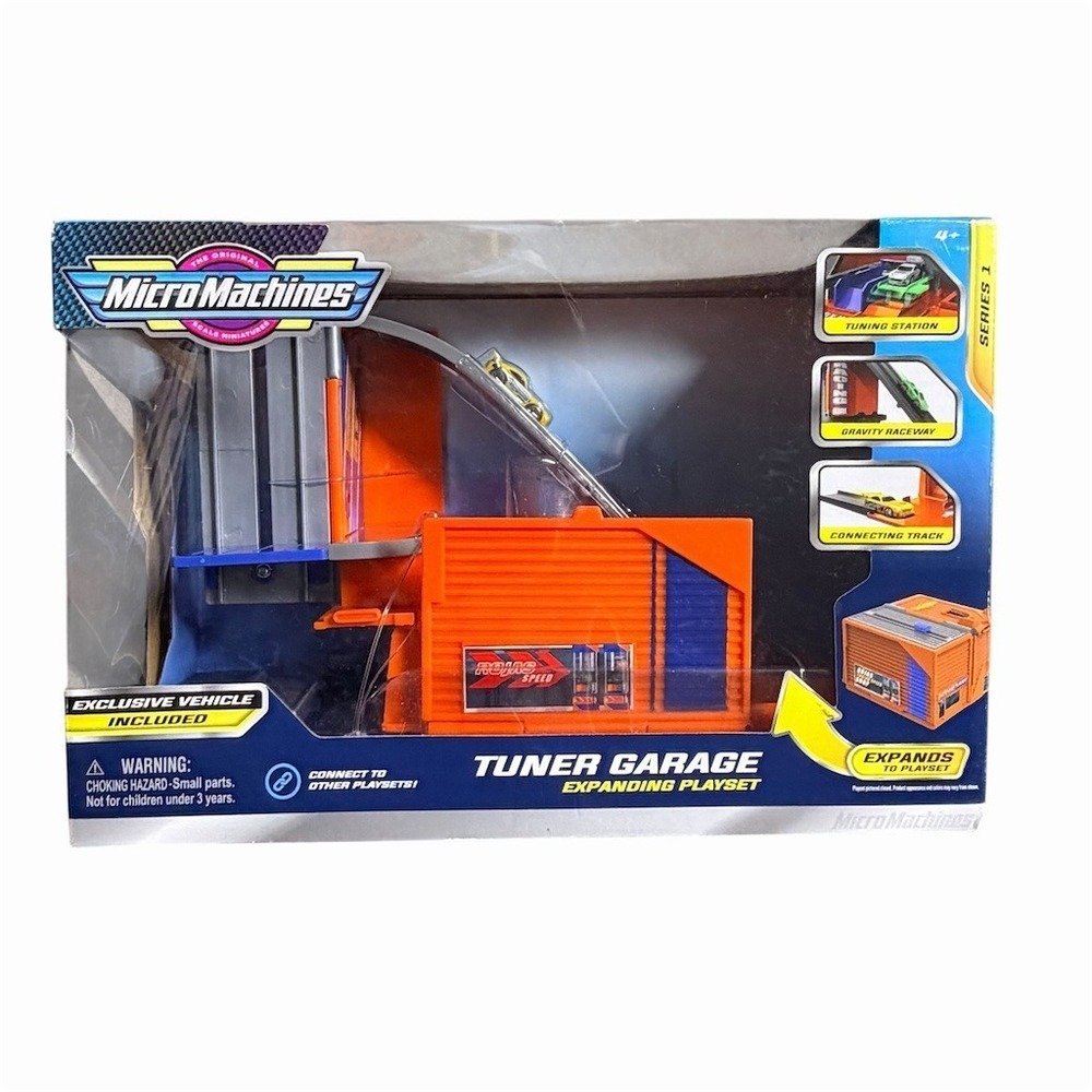 Micro Machines Tuner Garage Expanding Playset Series 1 w/ Exclusive